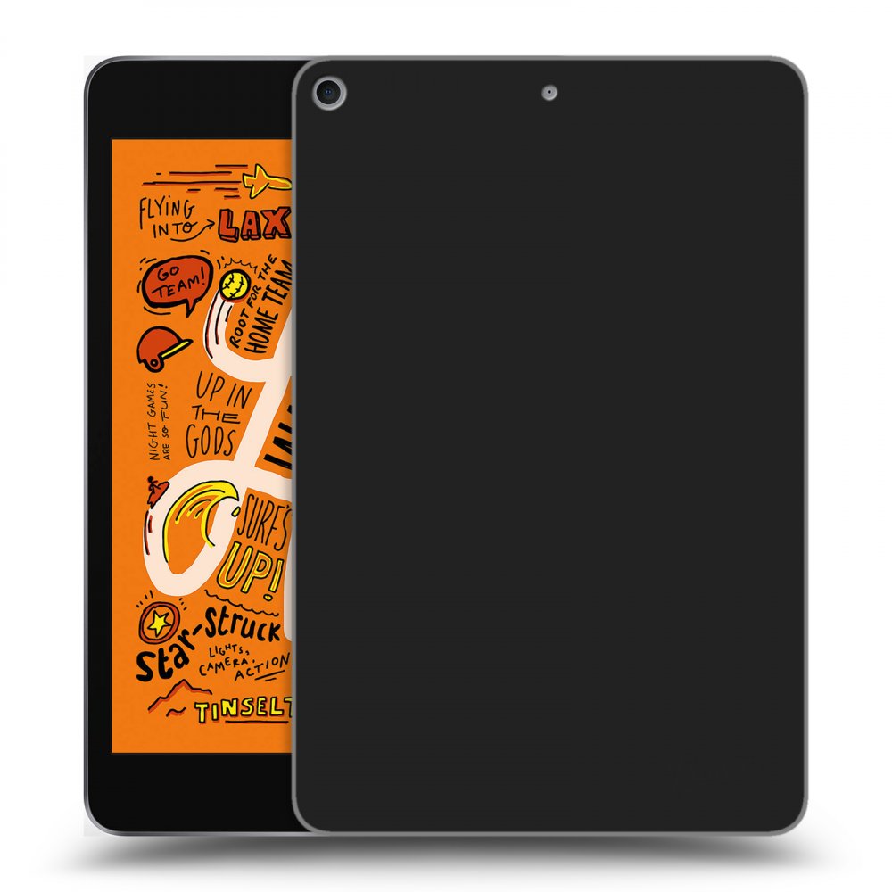 Picasee silikonowe czarne etui na Apple iPad mini 2019 (5. gen) - Clear