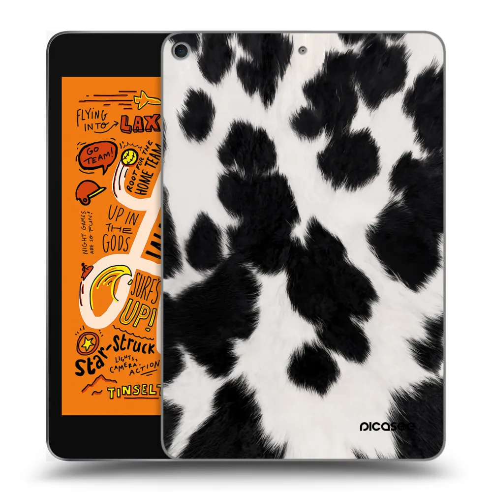 Picasee silikonowe przeźroczyste etui na Apple iPad mini 2019 (5. gen) - Black Moo
