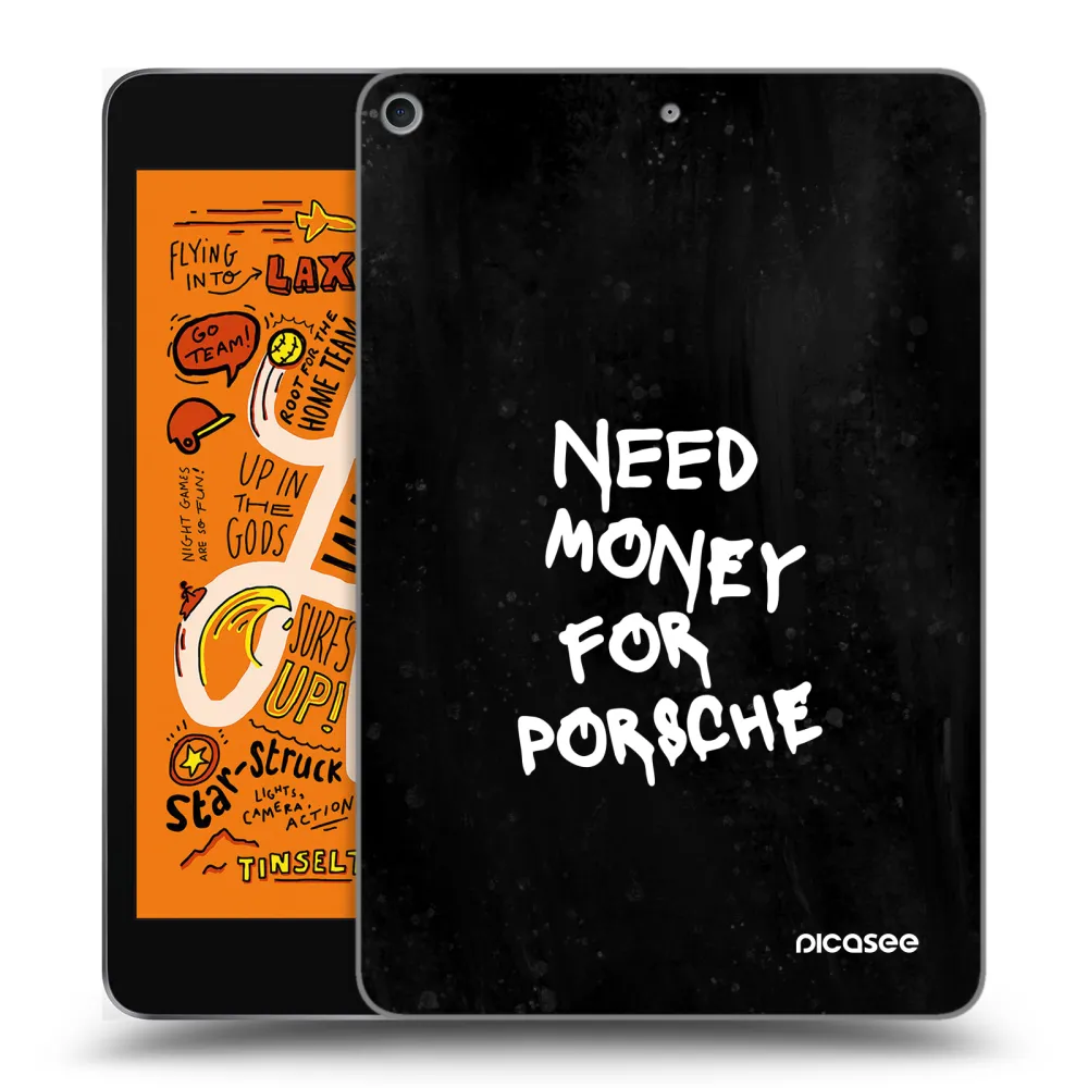 Picasee silikonowe przeźroczyste etui na Apple iPad mini 2019 (5. gen) - Black Dollar