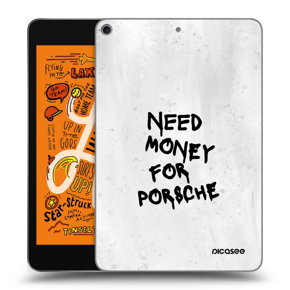 Picasee silikonowe przeźroczyste etui na Apple iPad mini 2019 (5. gen) - White Dollar