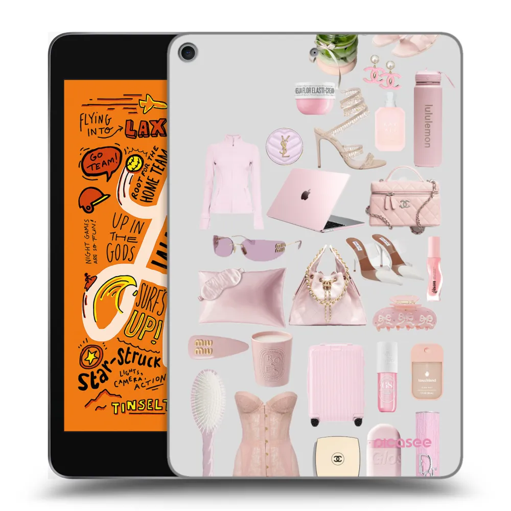 Picasee silikonowe przeźroczyste etui na Apple iPad mini 2019 (5. gen) - Glam Babe