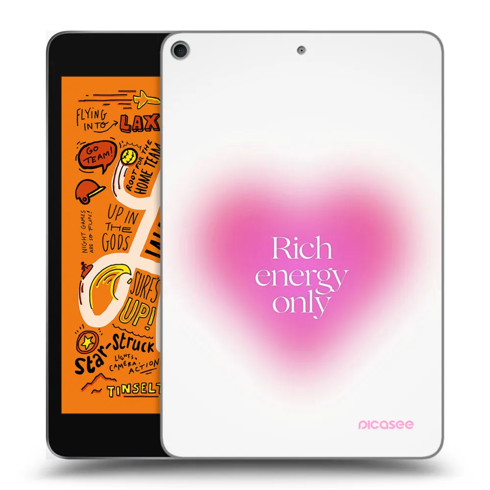 Picasee silikonowe przeźroczyste etui na Apple iPad mini 2019 (5. gen) - Rich Energy