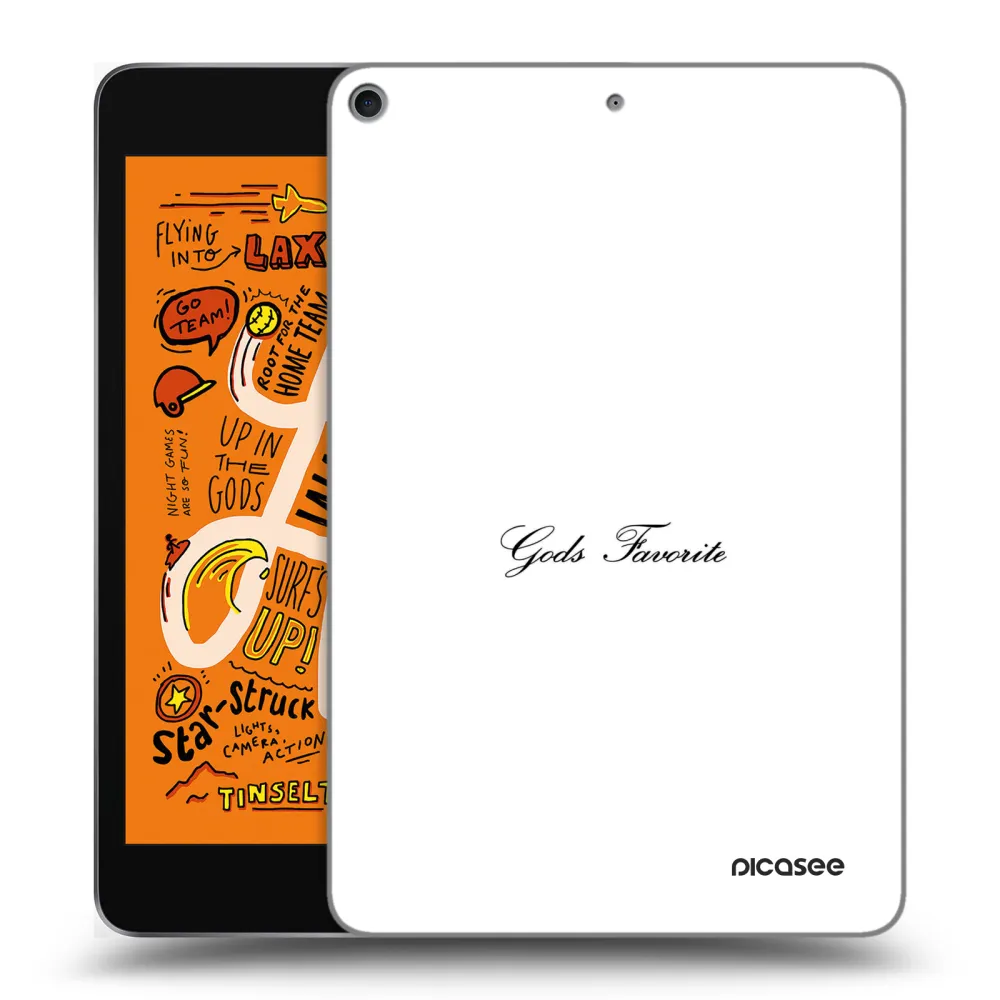 Picasee silikonowe przeźroczyste etui na Apple iPad mini 2019 (5. gen) - Gods Favorite