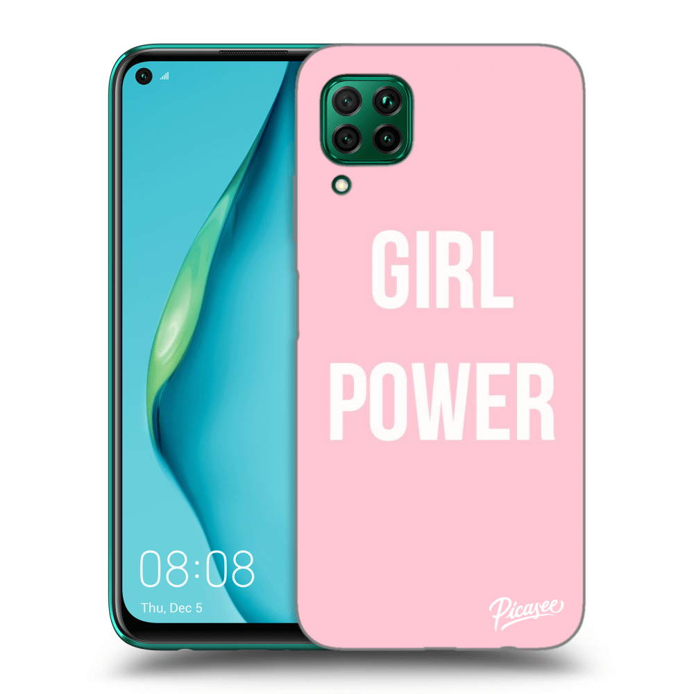 Picasee silikonowe przeźroczyste etui na Huawei P40 Lite - Girl power