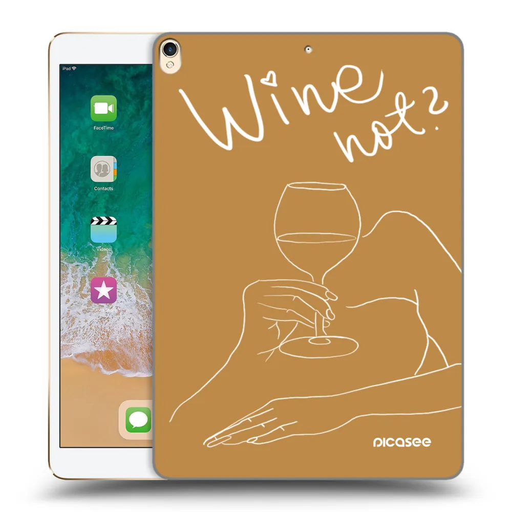 Picasee silikonowe przeźroczyste etui na Apple iPad Pro 10.5" 2017 (2. gen) - Wine not