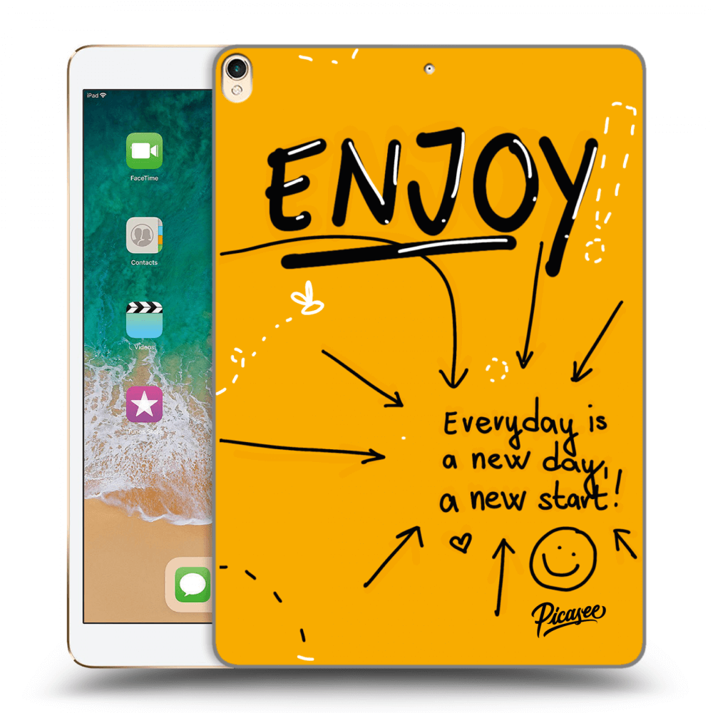 Picasee silikonowe przeźroczyste etui na Apple iPad Pro 10.5" 2017 (2. gen) - Enjoy