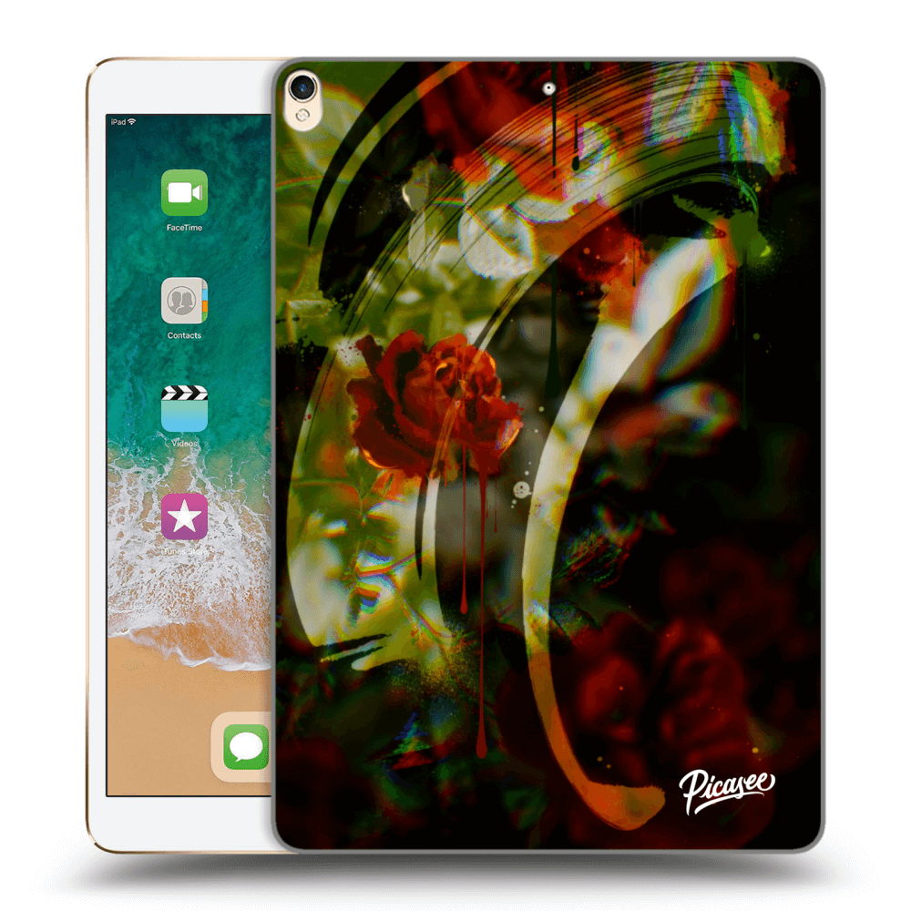Picasee silikonowe przeźroczyste etui na Apple iPad Pro 10.5" 2017 (2. gen) - Roses color