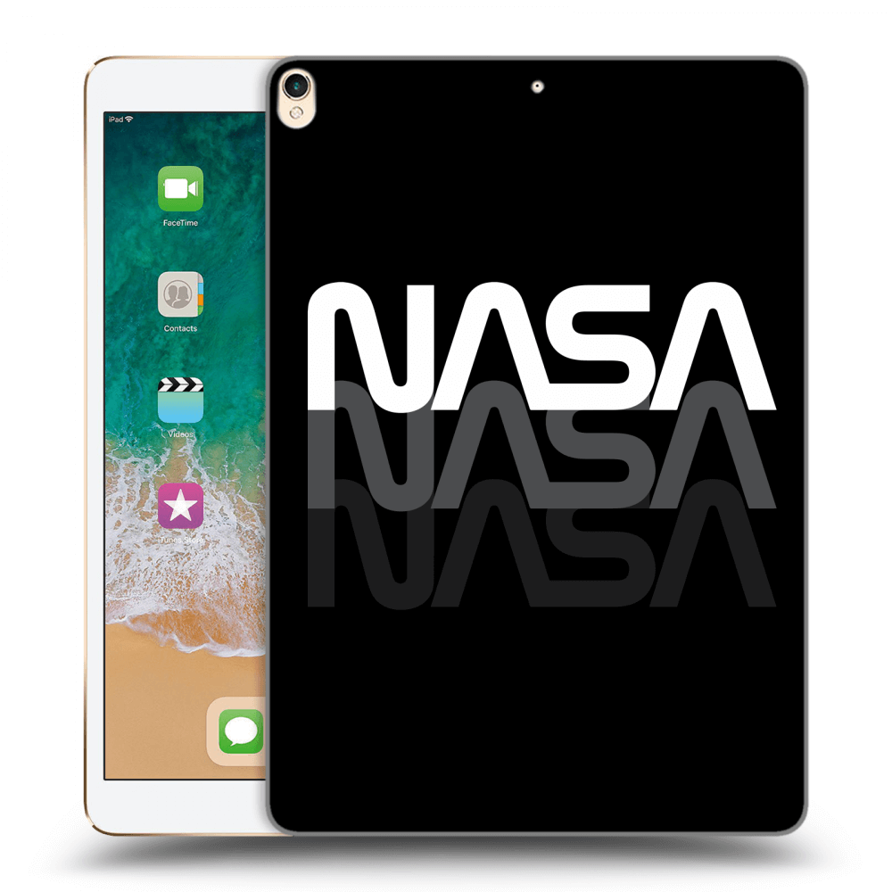 Picasee silikonowe czarne etui na Apple iPad Pro 10.5" 2017 (2. gen) - NASA Triple