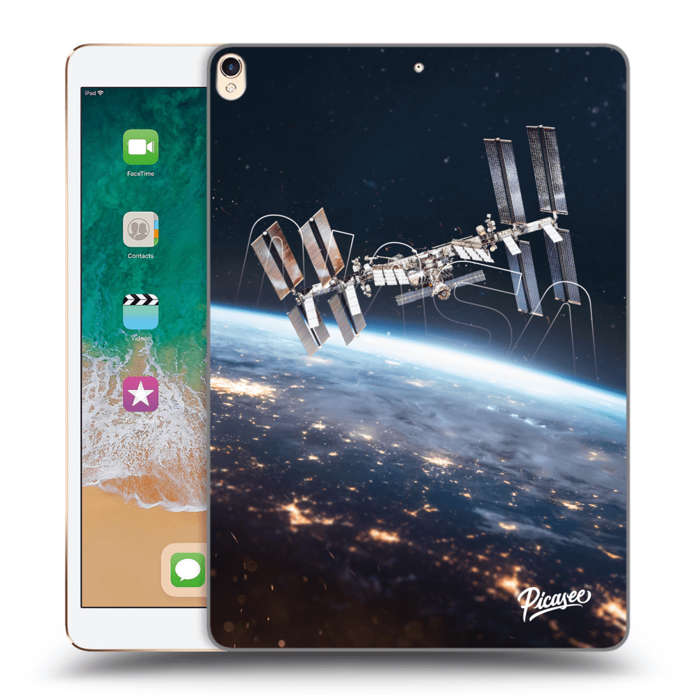 Picasee silikonowe przeźroczyste etui na Apple iPad Pro 10.5" 2017 (2. gen) - Station