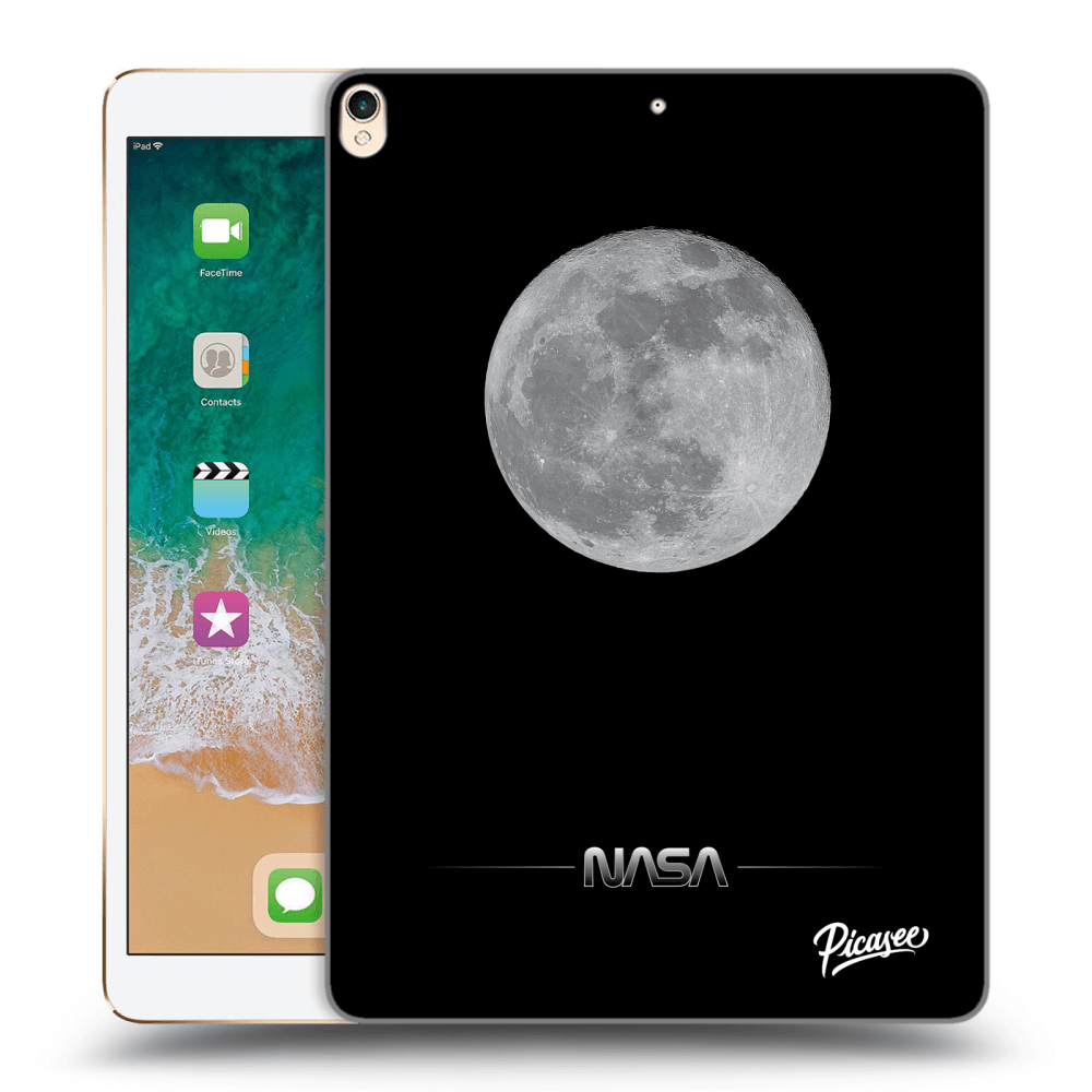 Picasee silikonowe czarne etui na Apple iPad Pro 10.5" 2017 (2. gen) - Moon Minimal