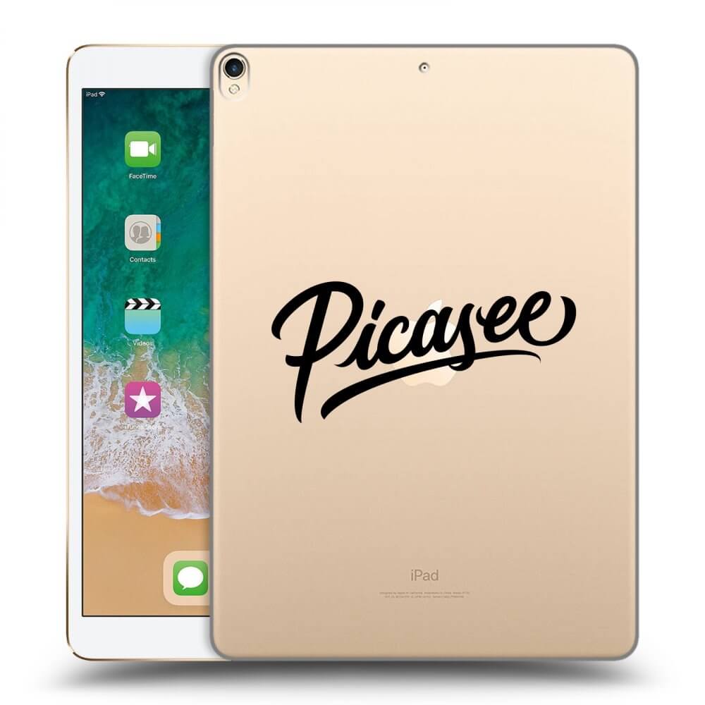 Picasee silikonowe przeźroczyste etui na Apple iPad Pro 10.5" 2017 (2. gen) - Picasee - old logo - black
