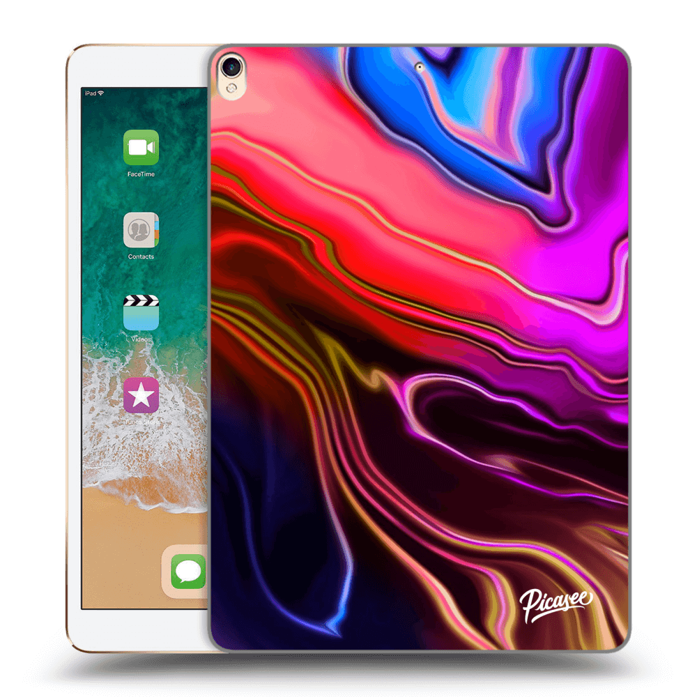 Picasee silikonowe przeźroczyste etui na Apple iPad Pro 10.5" 2017 (2. gen) - Electric