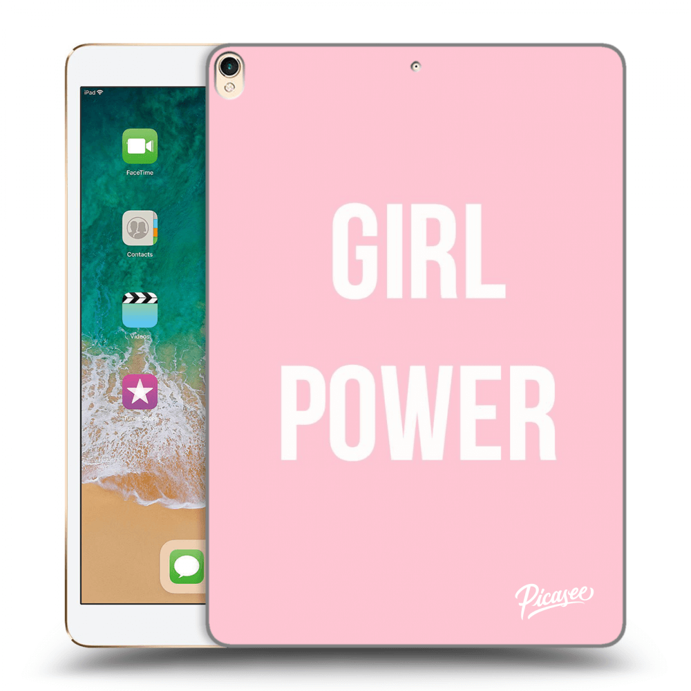Picasee silikonowe przeźroczyste etui na Apple iPad Pro 10.5" 2017 (2. gen) - Girl power