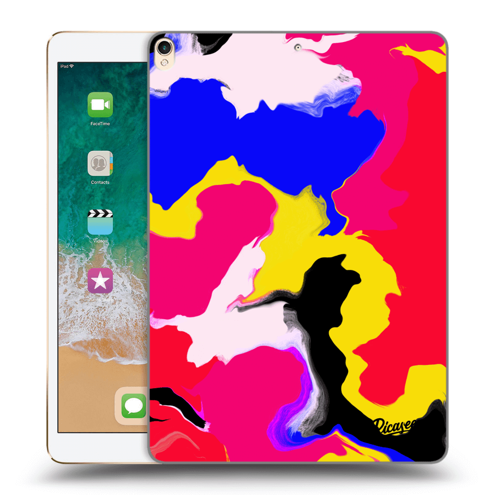 Picasee silikonowe przeźroczyste etui na Apple iPad Pro 10.5" 2017 (2. gen) - Watercolor