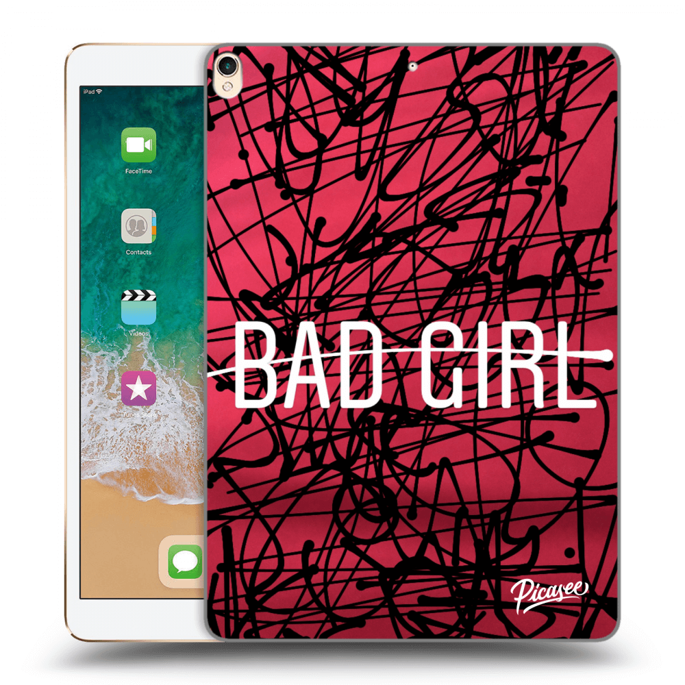 Picasee silikonowe przeźroczyste etui na Apple iPad Pro 10.5" 2017 (2. gen) - Bad girl