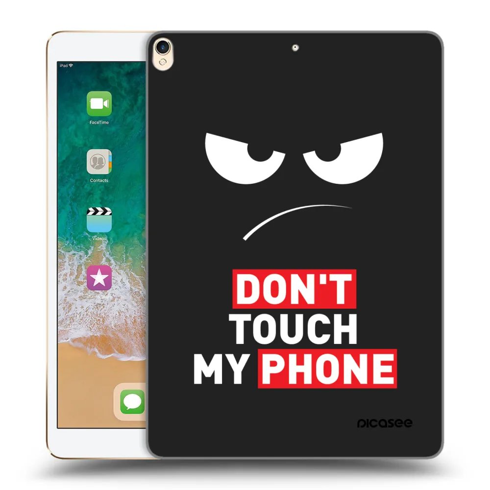 Picasee silikonowe czarne etui na Apple iPad Pro 10.5" 2017 (2. gen) - Angry Eyes - Transparent