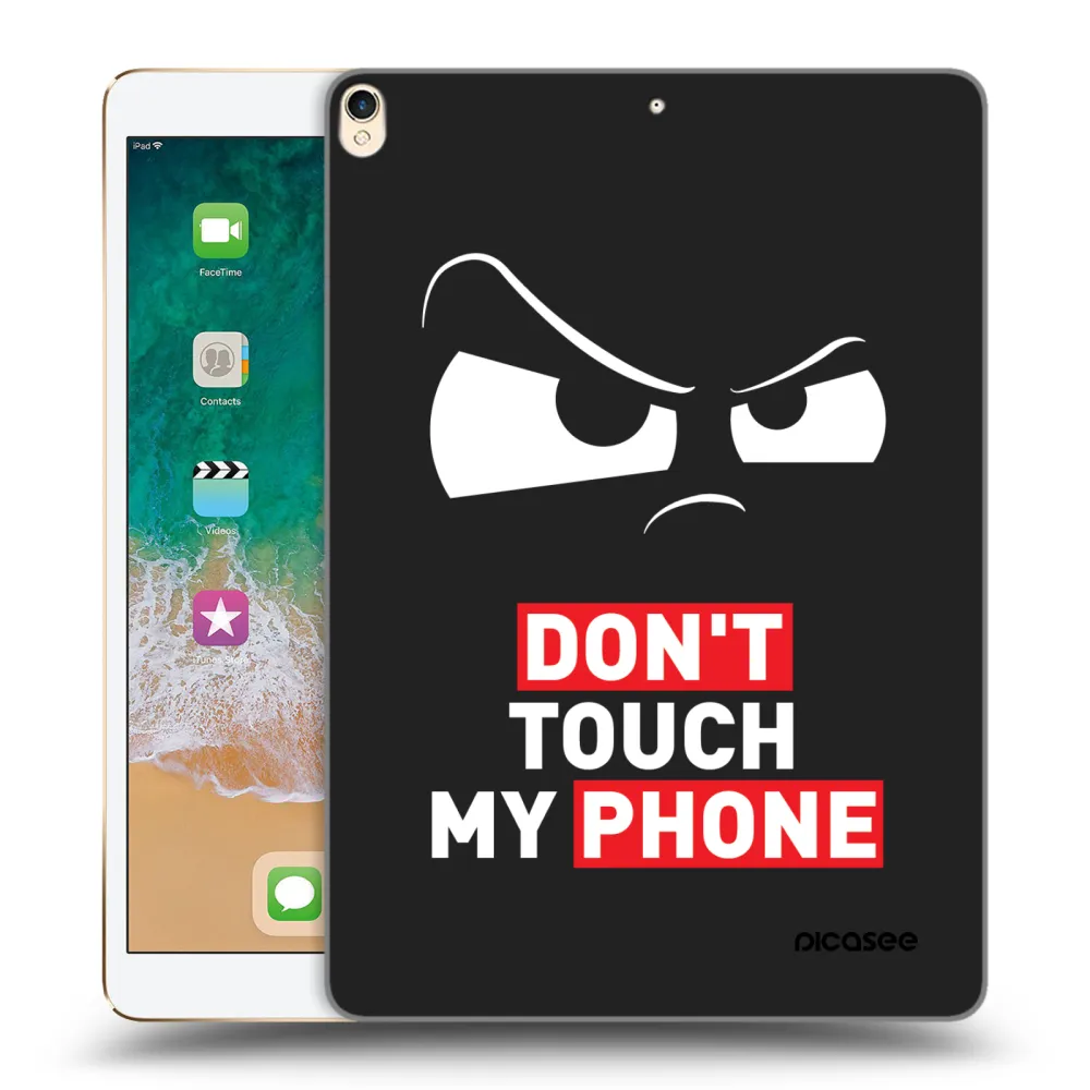 Picasee silikonowe czarne etui na Apple iPad Pro 10.5" 2017 (2. gen) - Cloudy Eye - Transparent