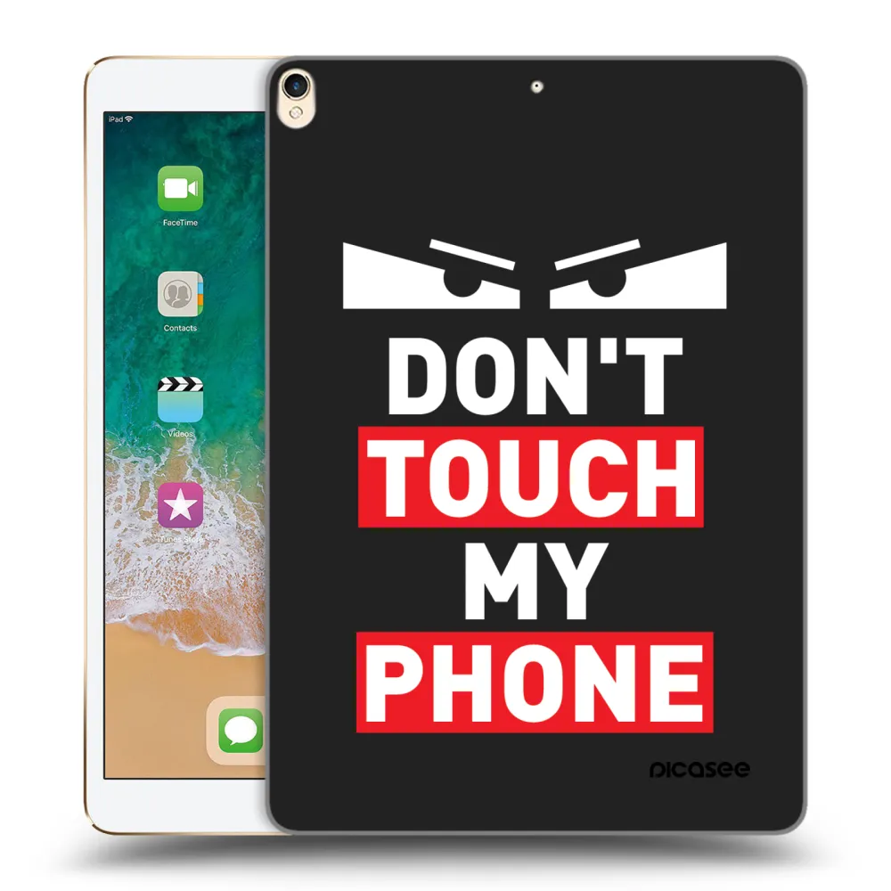 Picasee silikonowe czarne etui na Apple iPad Pro 10.5" 2017 (2. gen) - Shadow Eye - Transparent