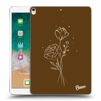 Etui na Apple iPad Pro 10.5" 2017 (2. gen) - Brown flowers