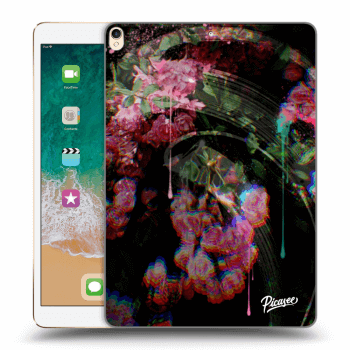 Picasee silikonowe czarne etui na Apple iPad Pro 10.5" 2017 (2. gen) - Rosebush limited