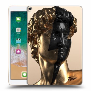 Picasee silikonowe przeźroczyste etui na Apple iPad Pro 10.5" 2017 (2. gen) - Wildfire - Gold