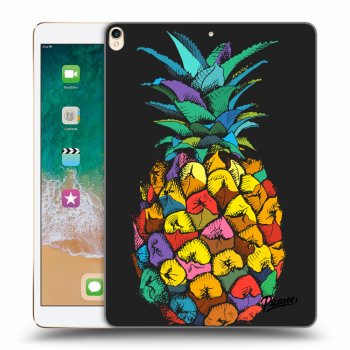 Picasee silikonowe czarne etui na Apple iPad Pro 10.5" 2017 (2. gen) - Pineapple