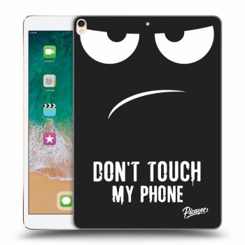Picasee silikonowe czarne etui na Apple iPad Pro 10.5" 2017 (2. gen) - Don't Touch My Phone
