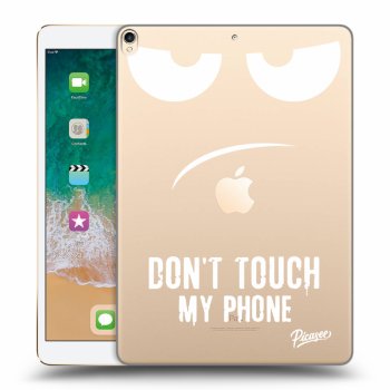 Picasee silikonowe przeźroczyste etui na Apple iPad Pro 10.5" 2017 (2. gen) - Don't Touch My Phone