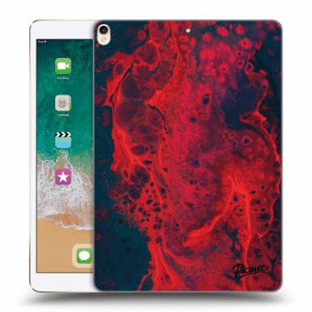 Picasee silikonowe czarne etui na Apple iPad Pro 10.5" 2017 (2. gen) - Organic red