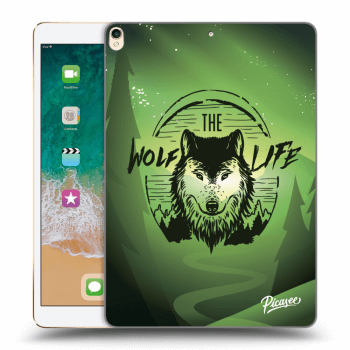 Picasee silikonowe czarne etui na Apple iPad Pro 10.5" 2017 (2. gen) - Wolf life