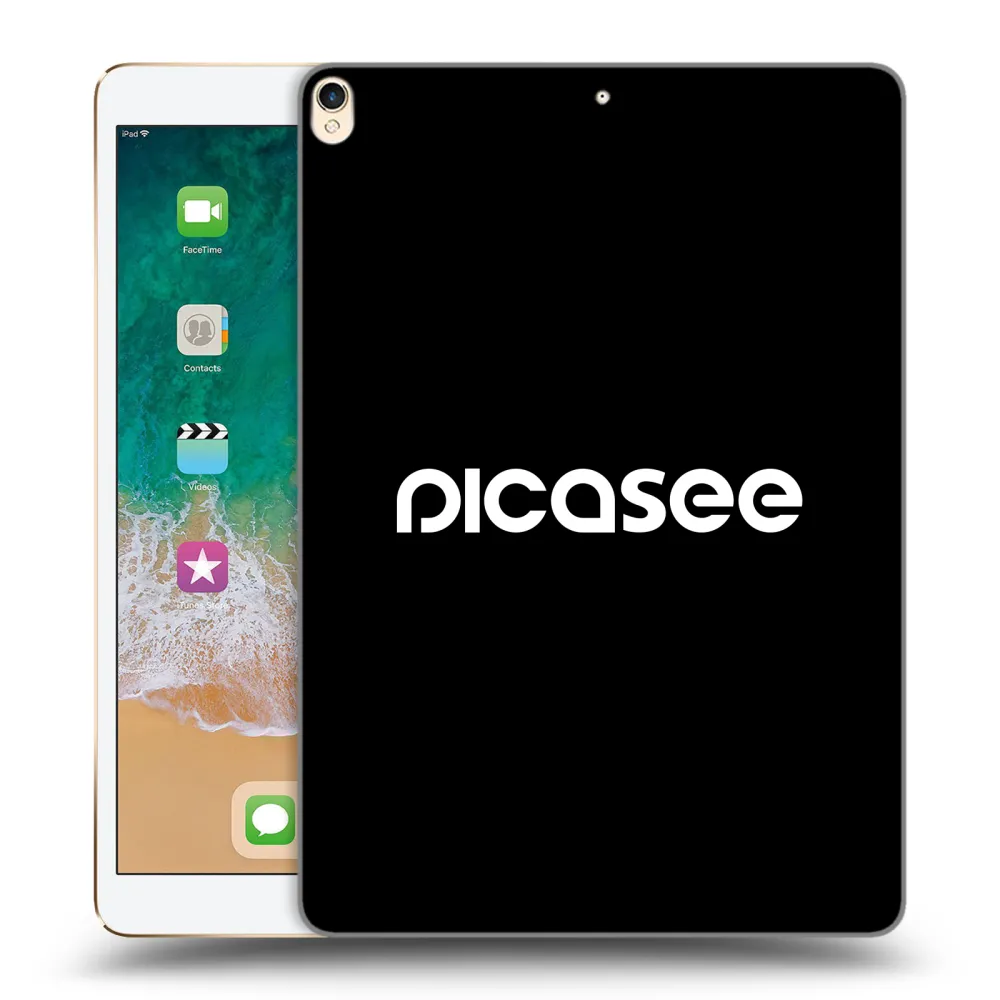 Picasee silikonowe czarne etui na Apple iPad Pro 10.5" 2017 (2. gen) - Picasee - new logo - white