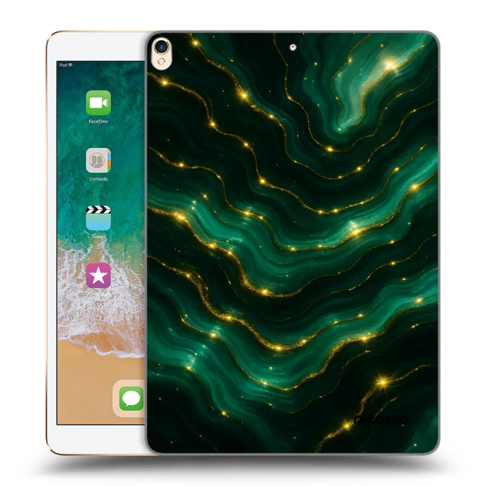 Picasee silikonowe przeźroczyste etui na Apple iPad Pro 10.5" 2017 (2. gen) - Emerald