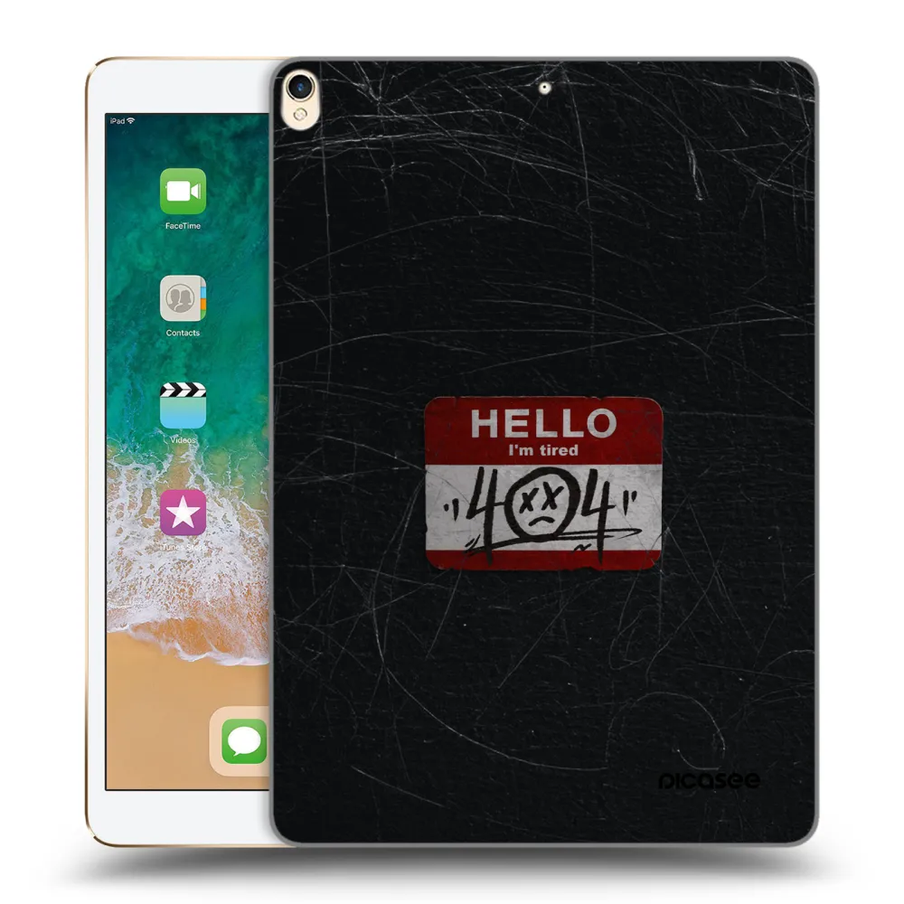 Picasee silikonowe przeźroczyste etui na Apple iPad Pro 10.5" 2017 (2. gen) - HELLO 404