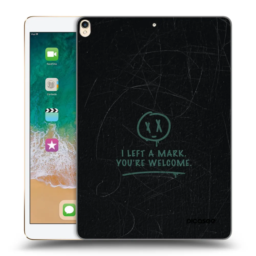 Picasee silikonowe przeźroczyste etui na Apple iPad Pro 10.5" 2017 (2. gen) - LEFT A MARK
