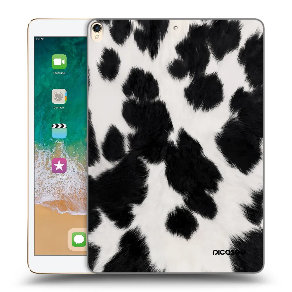 Picasee silikonowe przeźroczyste etui na Apple iPad Pro 10.5" 2017 (2. gen) - Black Moo