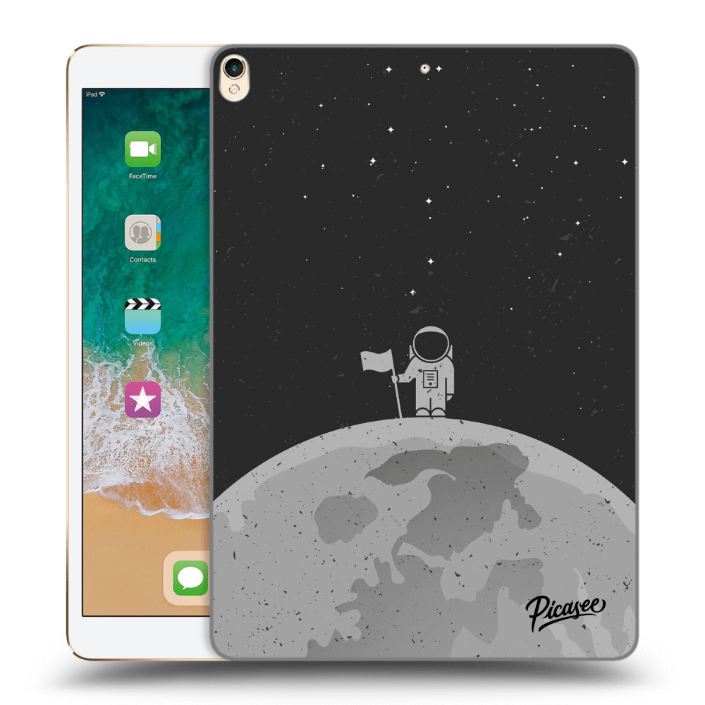 Picasee silikonowe czarne etui na Apple iPad Pro 10.5" 2017 (2. gen) - Astronaut