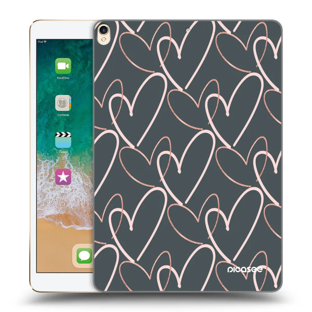 Picasee silikonowe przeźroczyste etui na Apple iPad Pro 10.5" 2017 (2. gen) - Lots of love