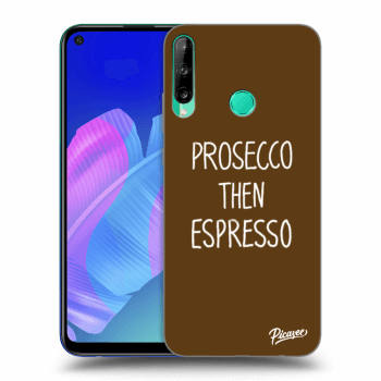 Picasee silikonowe czarne etui na Huawei P40 Lite E - Prosecco then espresso