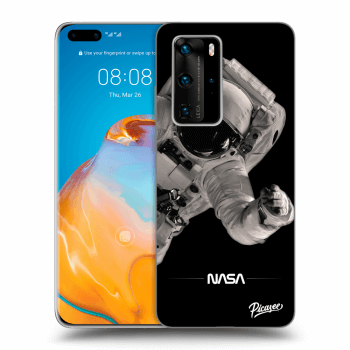 Picasee silikonowe czarne etui na Huawei P40 Pro - Astronaut Big