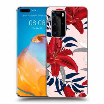 Etui na Huawei P40 Pro - Red Lily