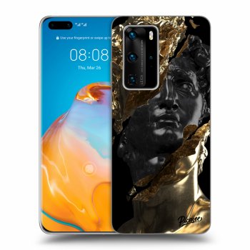 Etui na Huawei P40 Pro - Gold - Black