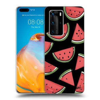 Picasee silikonowe czarne etui na Huawei P40 Pro - Melone