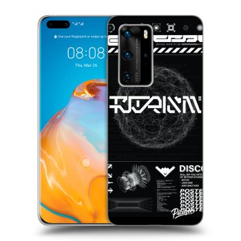 Picasee silikonowe czarne etui na Huawei P40 Pro - BLACK DISCO