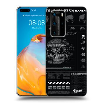 Picasee silikonowe czarne etui na Huawei P40 Pro - FUTURE