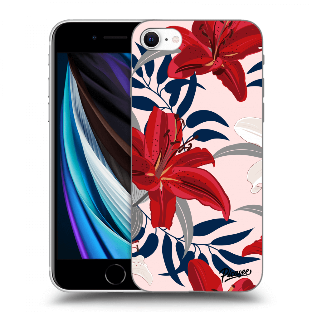 Picasee ULTIMATE CASE pro Apple iPhone SE 2020 - Red Lily