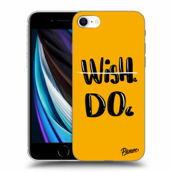 Picasee silikonowe przeźroczyste etui na Apple iPhone SE 2020 - Wish Do