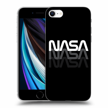 Picasee silikonowe przeźroczyste etui na Apple iPhone SE 2020 - NASA Triple