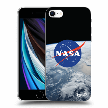 Picasee silikonowe czarne etui na Apple iPhone SE 2020 - Nasa Earth