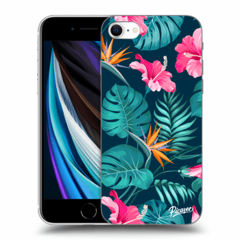 Etui na Apple iPhone SE 2020 - Pink Monstera