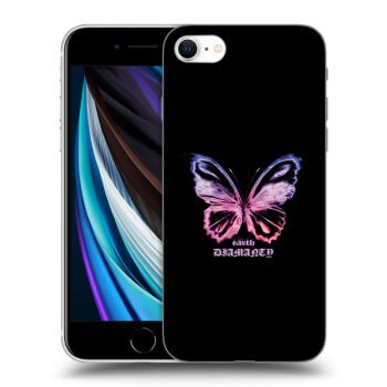 Etui na Apple iPhone SE 2020 - Diamanty Purple